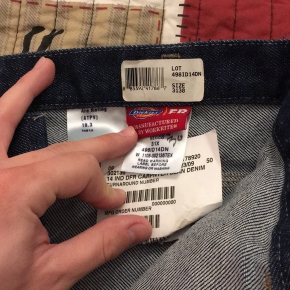 NWT! FR Dickies 5-pocket relaxed carpenter jeans. - Picture 3 of 3